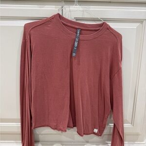 Vuori Long Sleeve Top in Dusty Rose